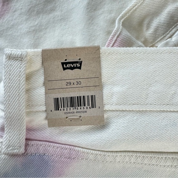 NWT Levi’s 501 white high rise fitted hip and thigh straight leg jeans 27x32 - Picture 11 of 14